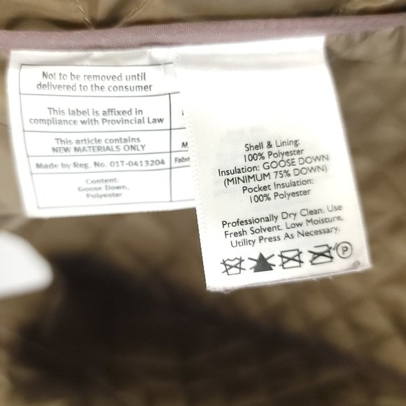 Eddie Bauer Coat Jacket Women's LT Light Purple Goose Down Snap Zip Front Retro - Picture 13 of 14